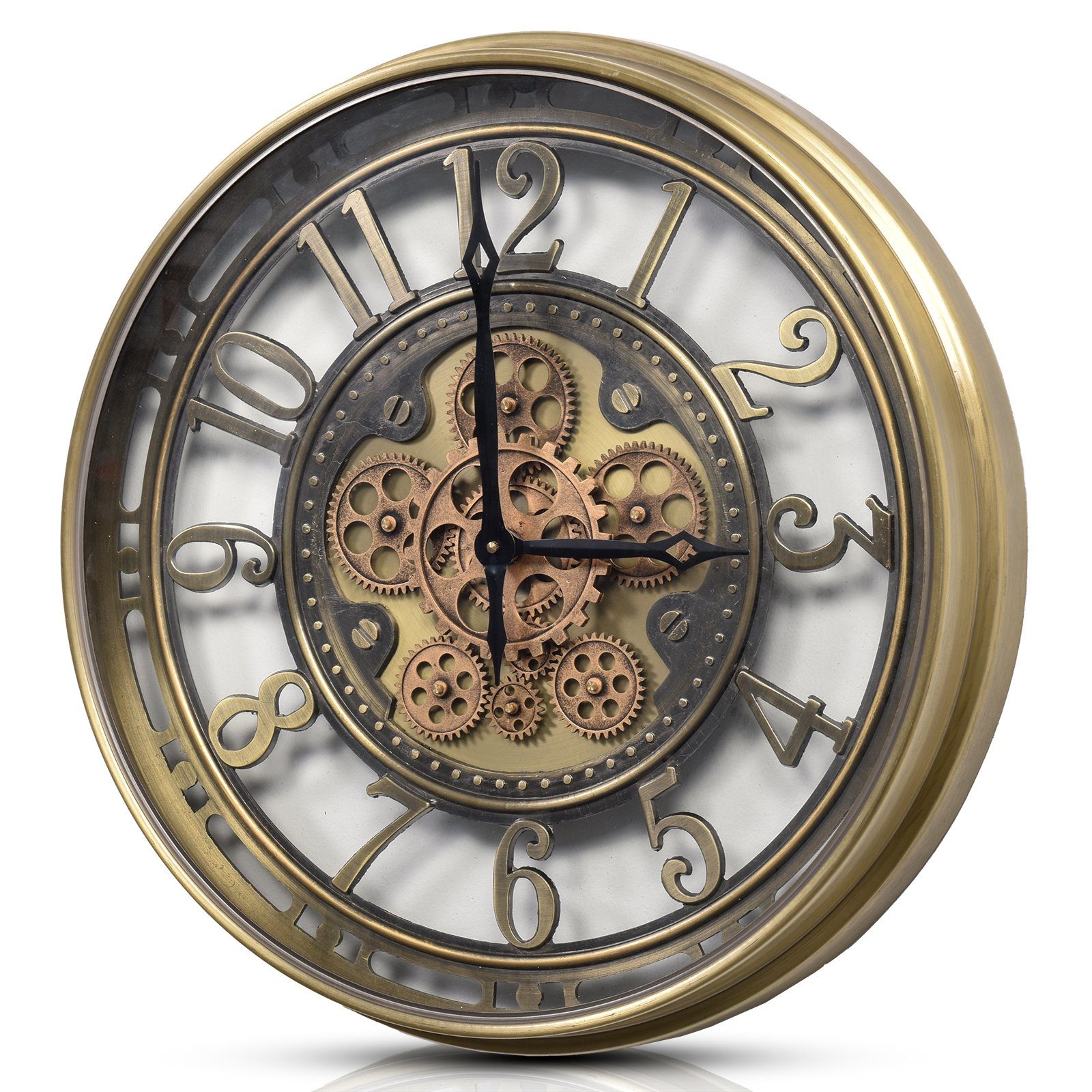 Samilito Uhr Wanduhr mit echtem Bewegungsgetriebe günstig online kaufen