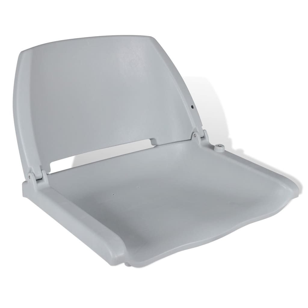 vidaXL Segelboot Bootssitz Klappbar ohne Polster Grau 48x51x41 cm, (1-St)