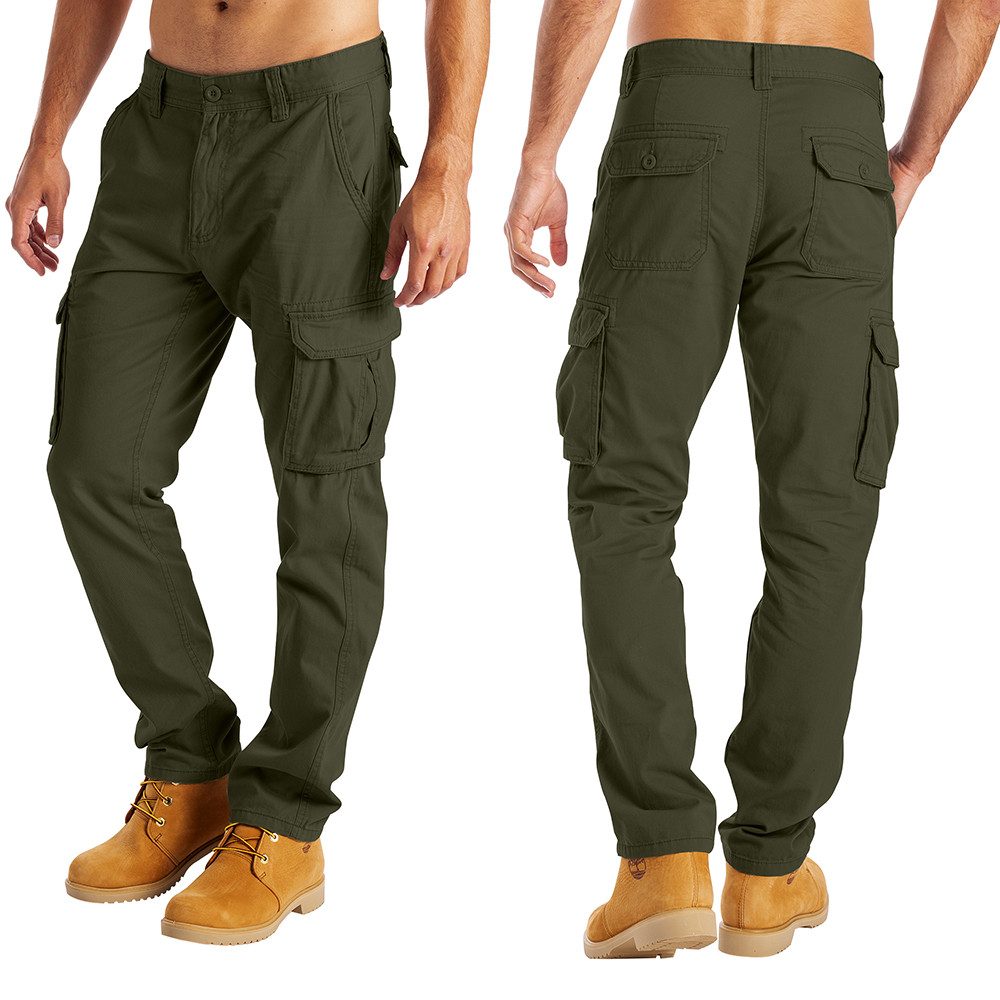 BlauerHafen Cargohose BlauerHafen Herren Cargo Hose 6 Taschen 100% Baumwoll günstig online kaufen