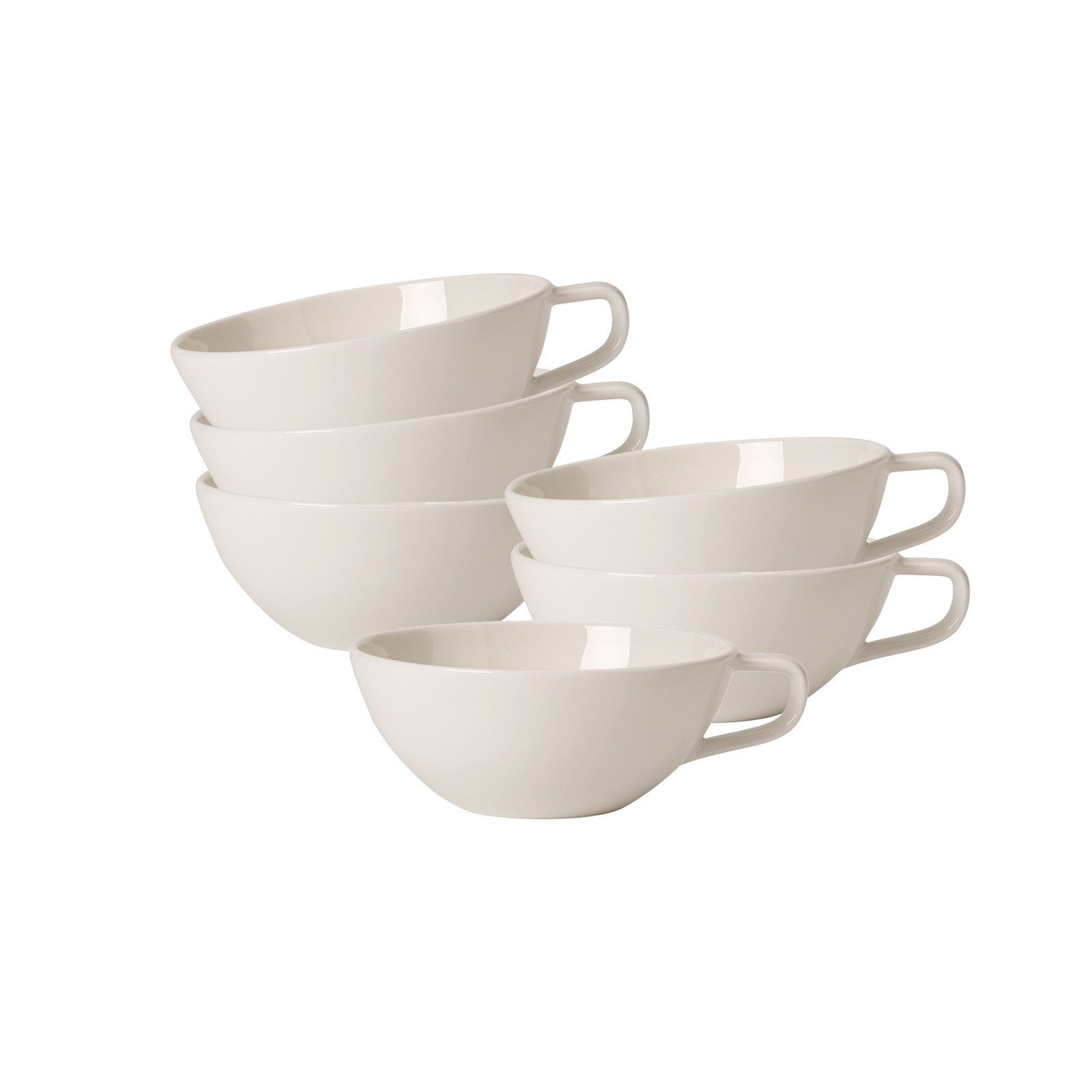 Villeroy & Boch Tasse Artesano Original Teeobertassen 120 ml 6er Set, 6-tlg., Porzellan