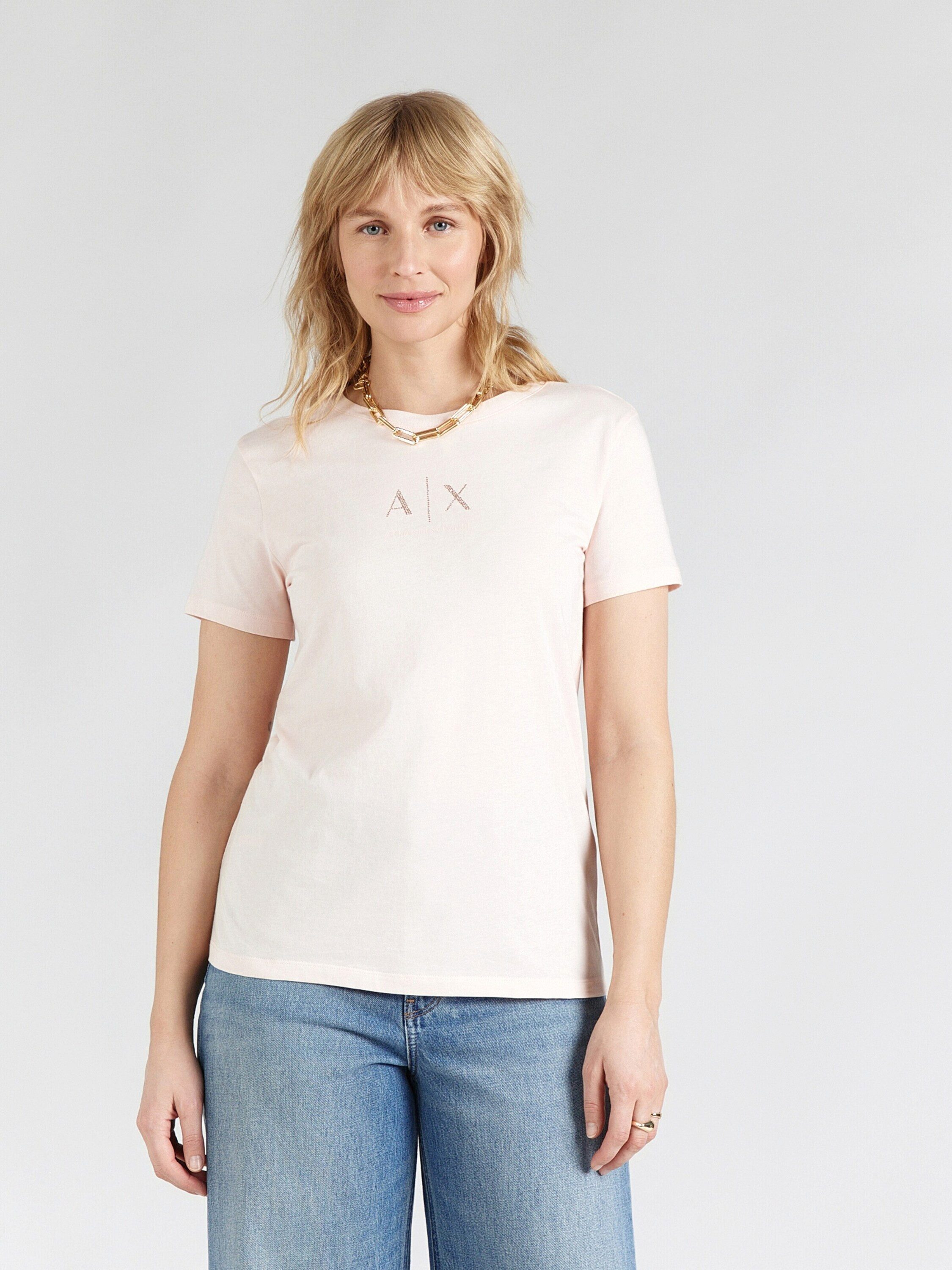 ARMANI EXCHANGE T-Shirt (1-tlg) Ziersteine