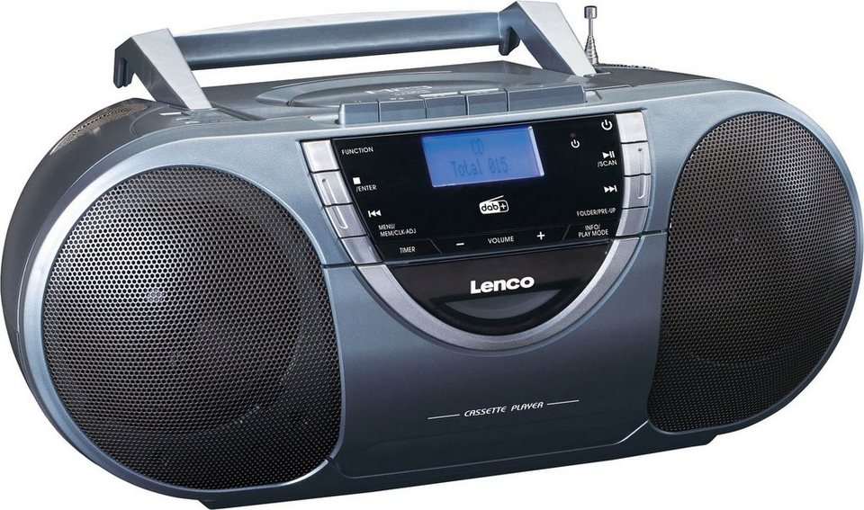Digitalradio Radio Boombox DAB+ Lenco SCD-6800GY mit (DAB), Portable