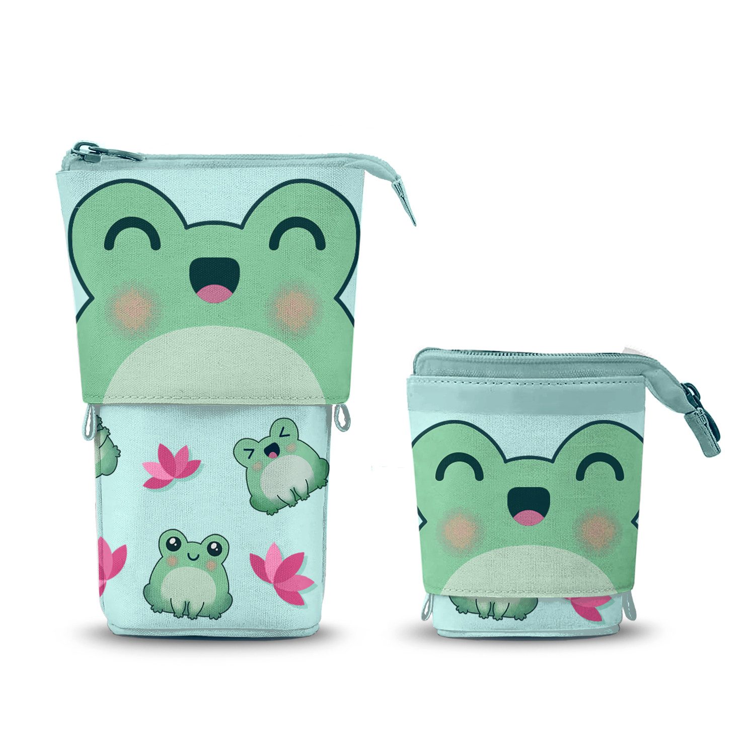 Oh My Pop! Federmäppchen 2in1 Federmappe und Stiftehalter Froggy Frosch