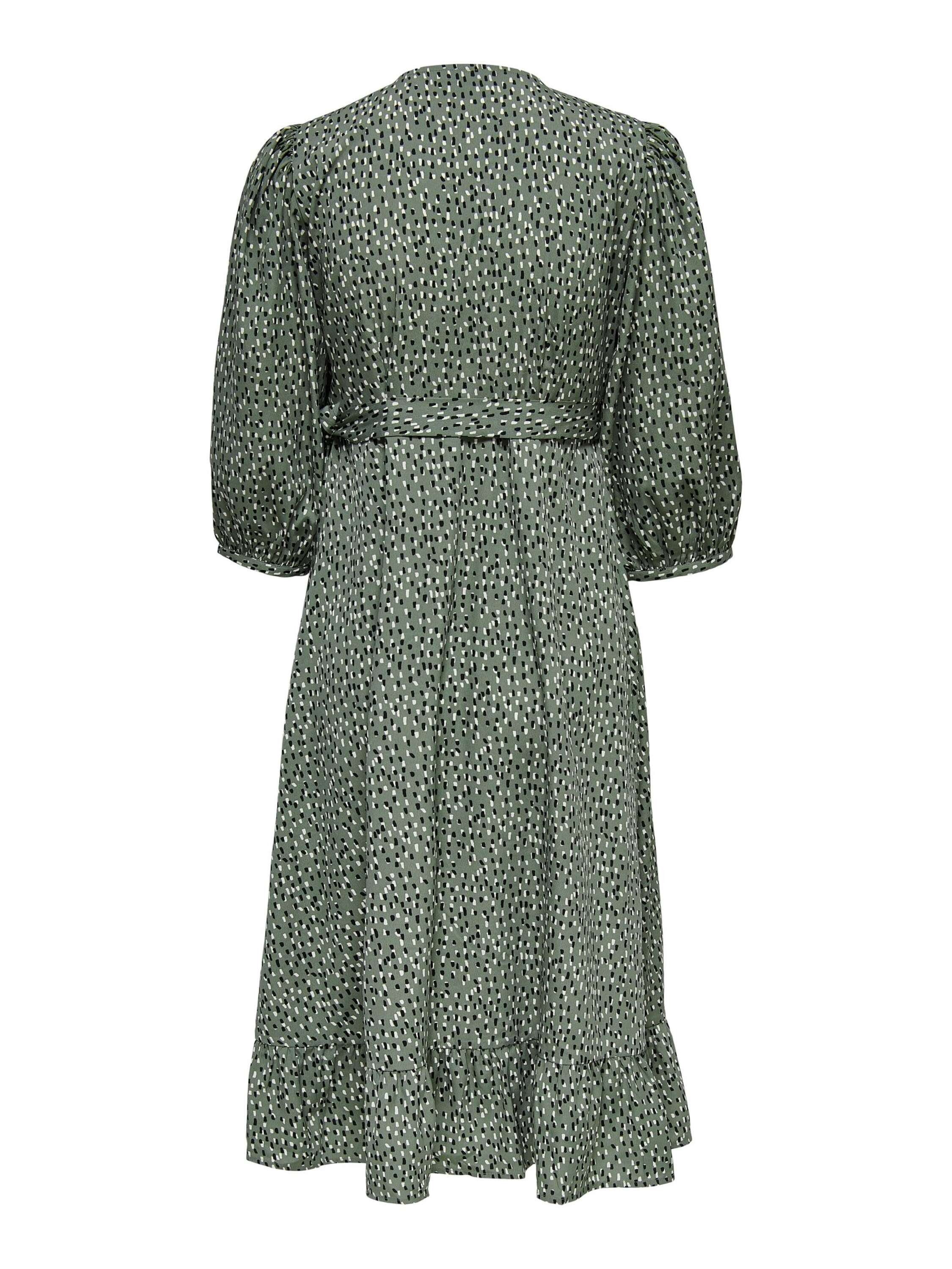 ONLY Midikleid Olivia (1-tlg) Drapiert/gerafft