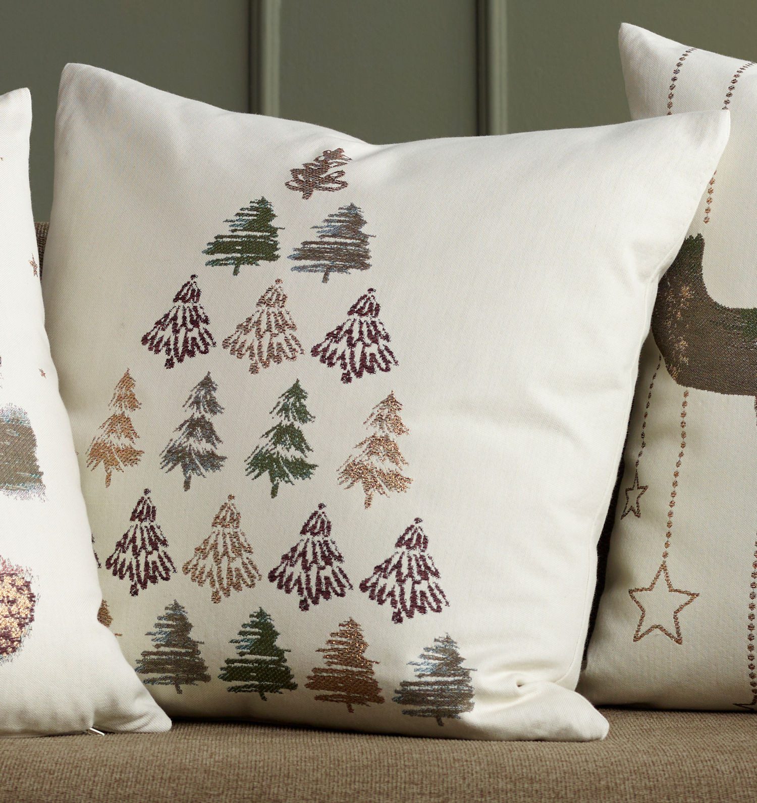 Annimuck Подушкиhülle Sander * Festliche Подушкиhülle Albert 50x50 cm Tannen Weihnachten, (1 Stück)