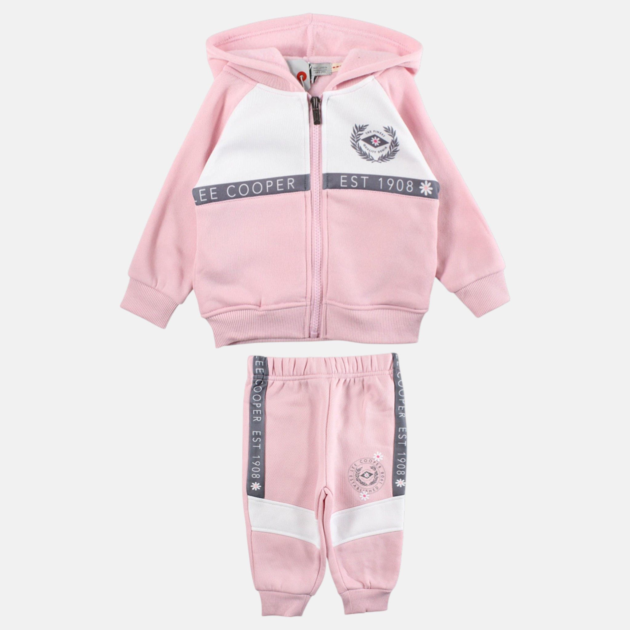 Lee Cooper Jogginganzug Mädchen Sportanzug Baby Jogginganzug Hose + Jacke 3-24 Monate, Mädchen Baby Jogger 2 teilig – Bild 2 von 5