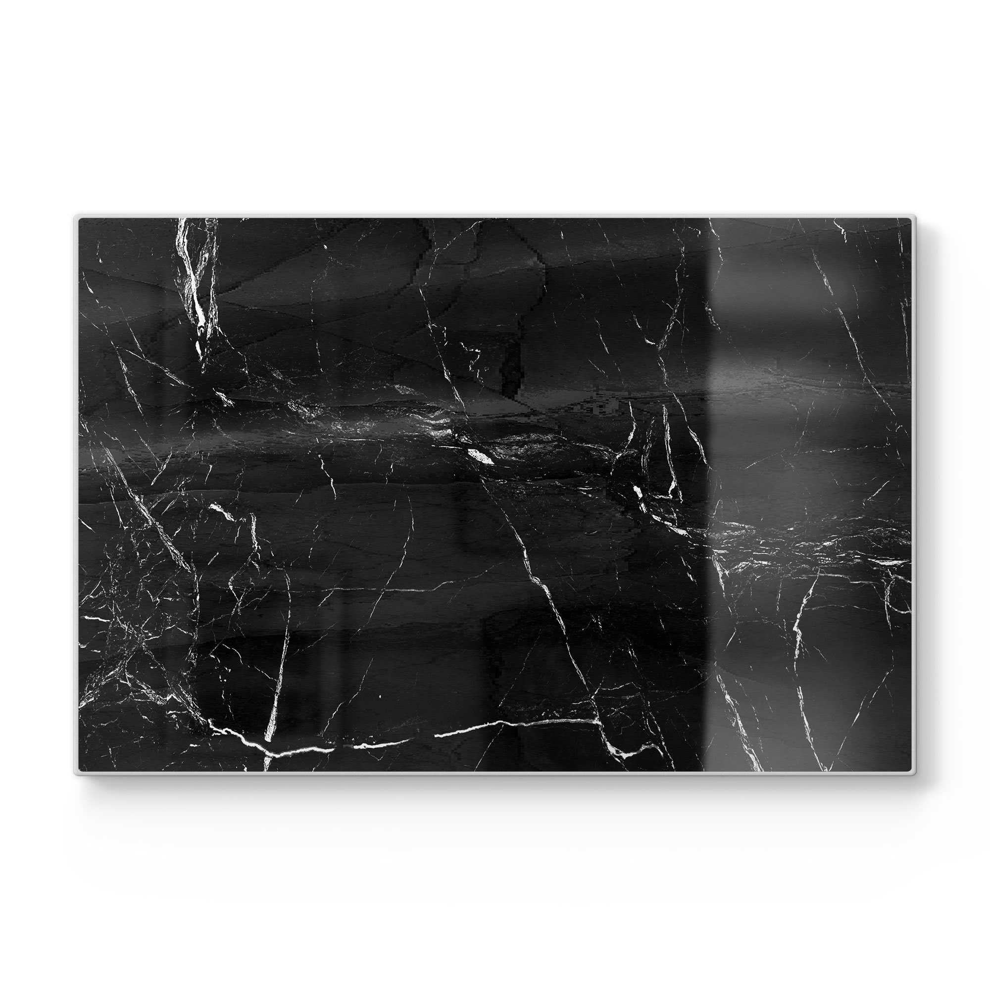 Platte Schneideplatte im DEQORI Detail', Frühstücksbrett Schneidebrett 'Marmoradern Glas,