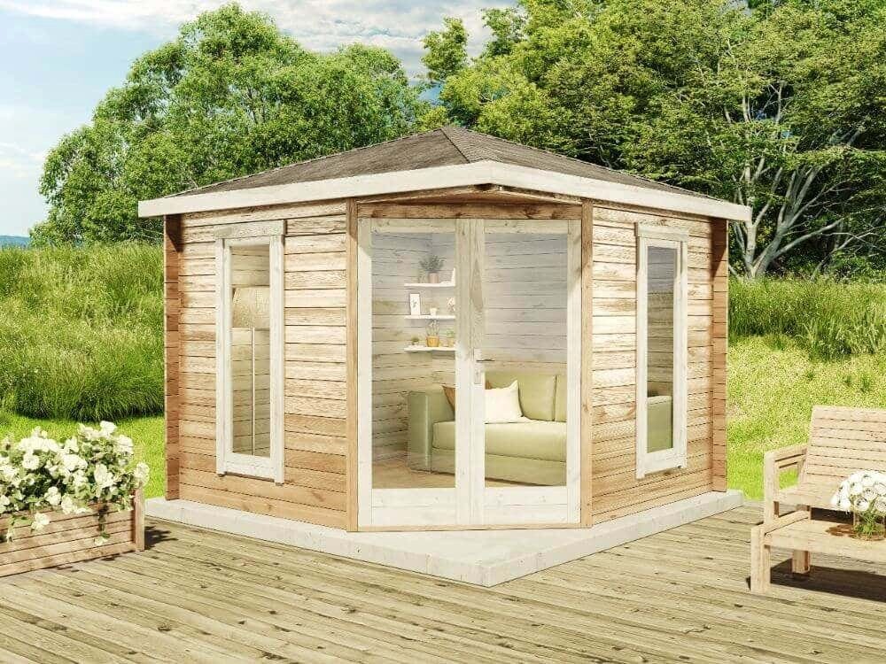 Alpholz Gartenhaus 5Eck Gartenhaus Liwa Compact, BxT 300x300,00 cm