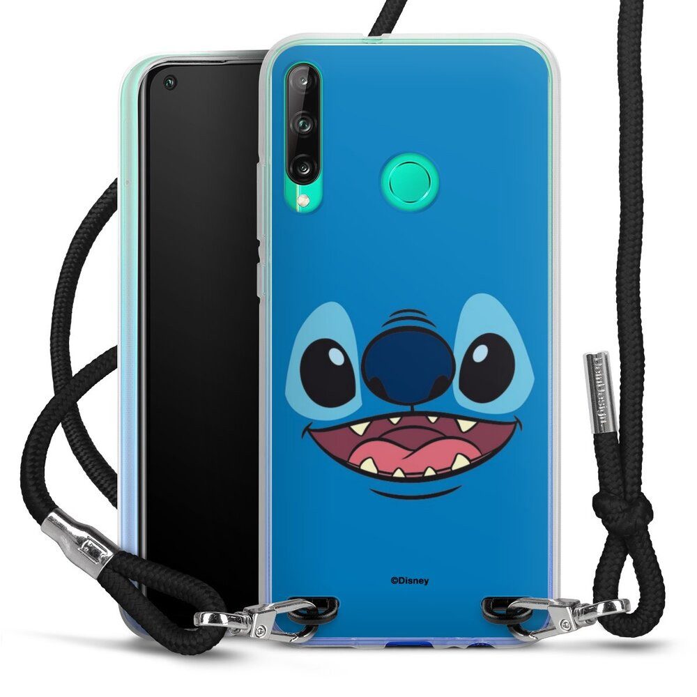 DeinDesign Handyhülle Lilo & Stitch Disney Offizielles Lizenzprodukt Stitch Closeup, Huawei P40 Lite E Handykette Hülle mit Band Case zum Umhängen