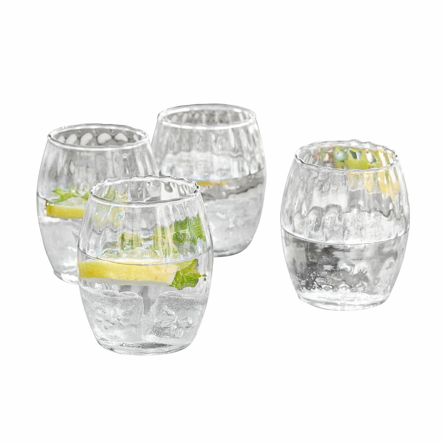 Glas Glas 4er Set Bourgavin klar