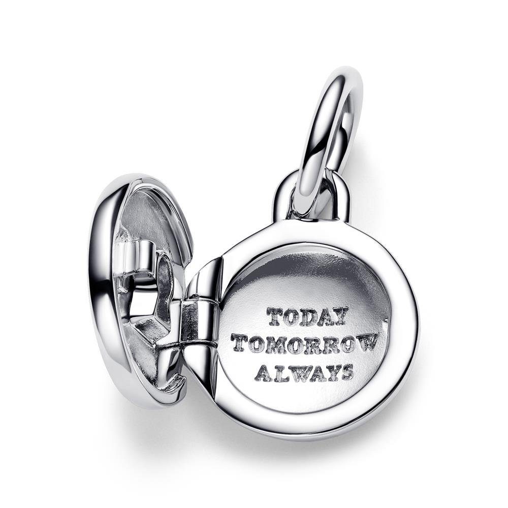 Pandora Charm-Einhänger Aufklappbarer Charm-Anhänger Schloss von PANDORA, 925er Silber