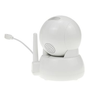 Jioson Babyphone 5-Zoll-Display Schwenk-Tilt-Zoom-Video-Babyphone mit Kamera und Audio, 2-tlg., 2-Wege-Talk, Temperatur und 200 m Reichweite, kein WLAN