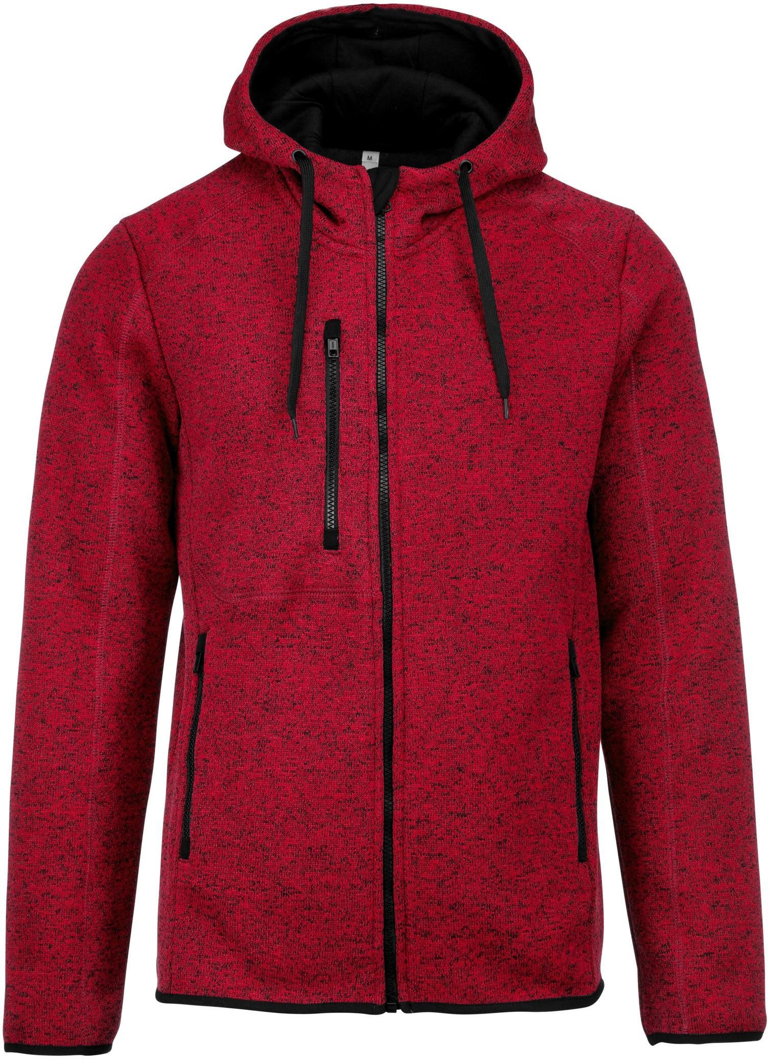 Kapuzensweatjacke Herren-Hoodie aus Chiné
