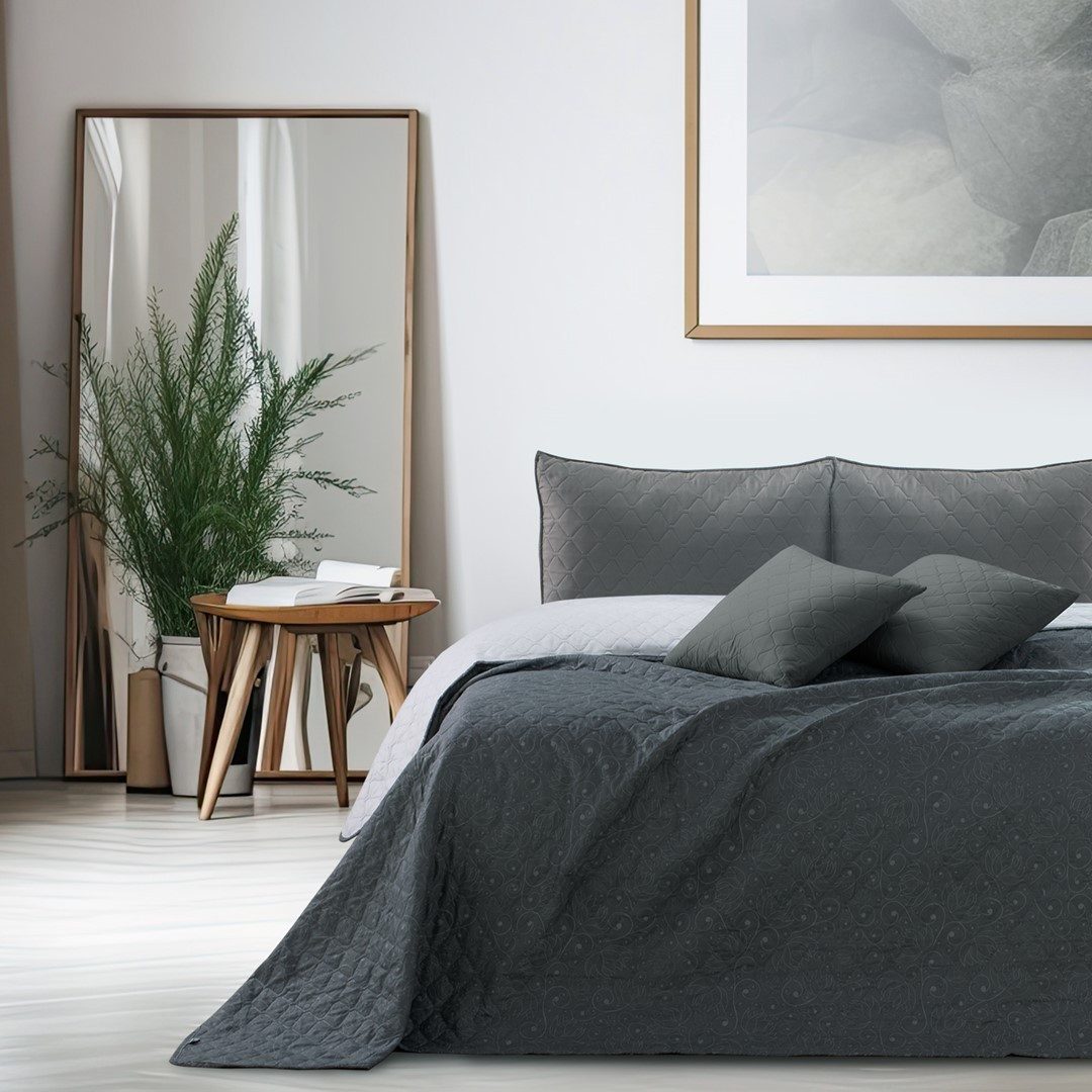 DecoKing Tagesdecke Tagesdecke Bettüberwurf Colors - Luxus Tagesdecke mit Wendedesign, Wendedesign