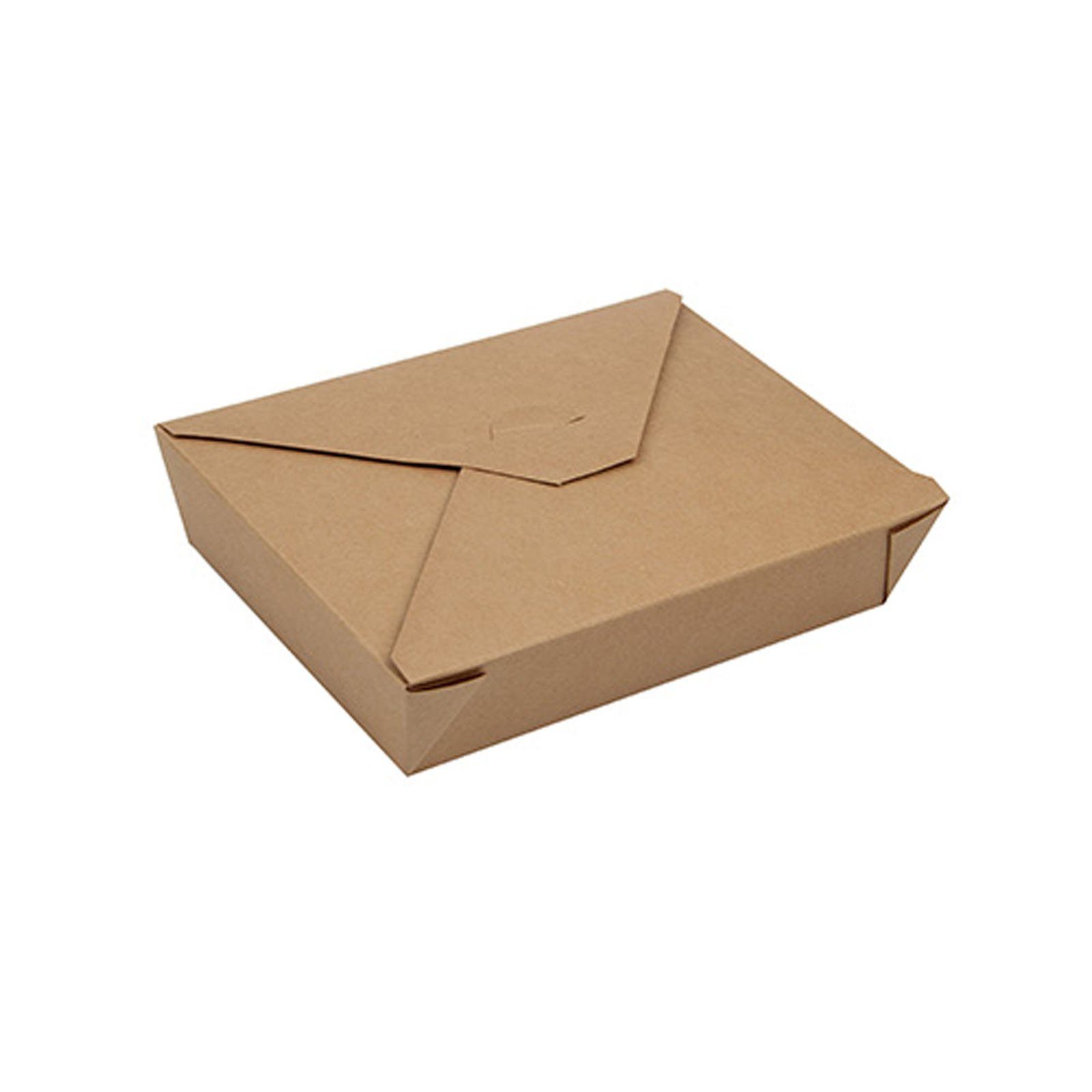 PAPSTAR Einwegschale 150 Stück Lunchboxen, Pappe pure 1500 ml 15,5 x 21,5 cm x 4,8 cm
