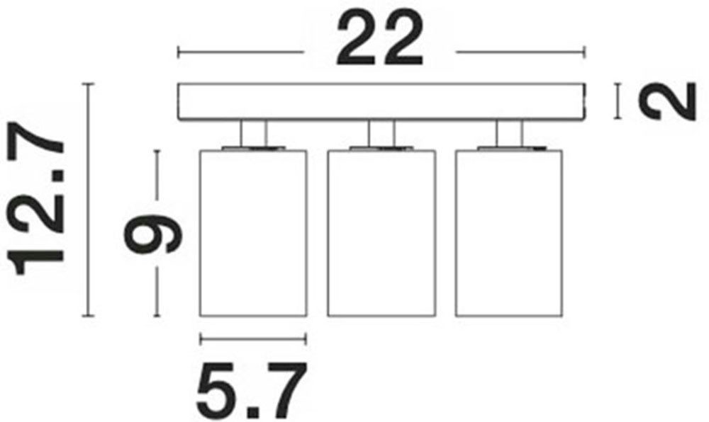 Nova Luce Deckenleuchte TOD, ohne Leuchtmittel, Ohne Leuchtmittel