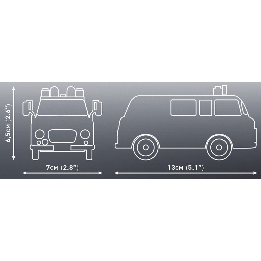 COBI Weihnachtsbaumkugel Bausatz Barkas B1000 Polizei grün/weiß 1:35 – Bild 3 von 5