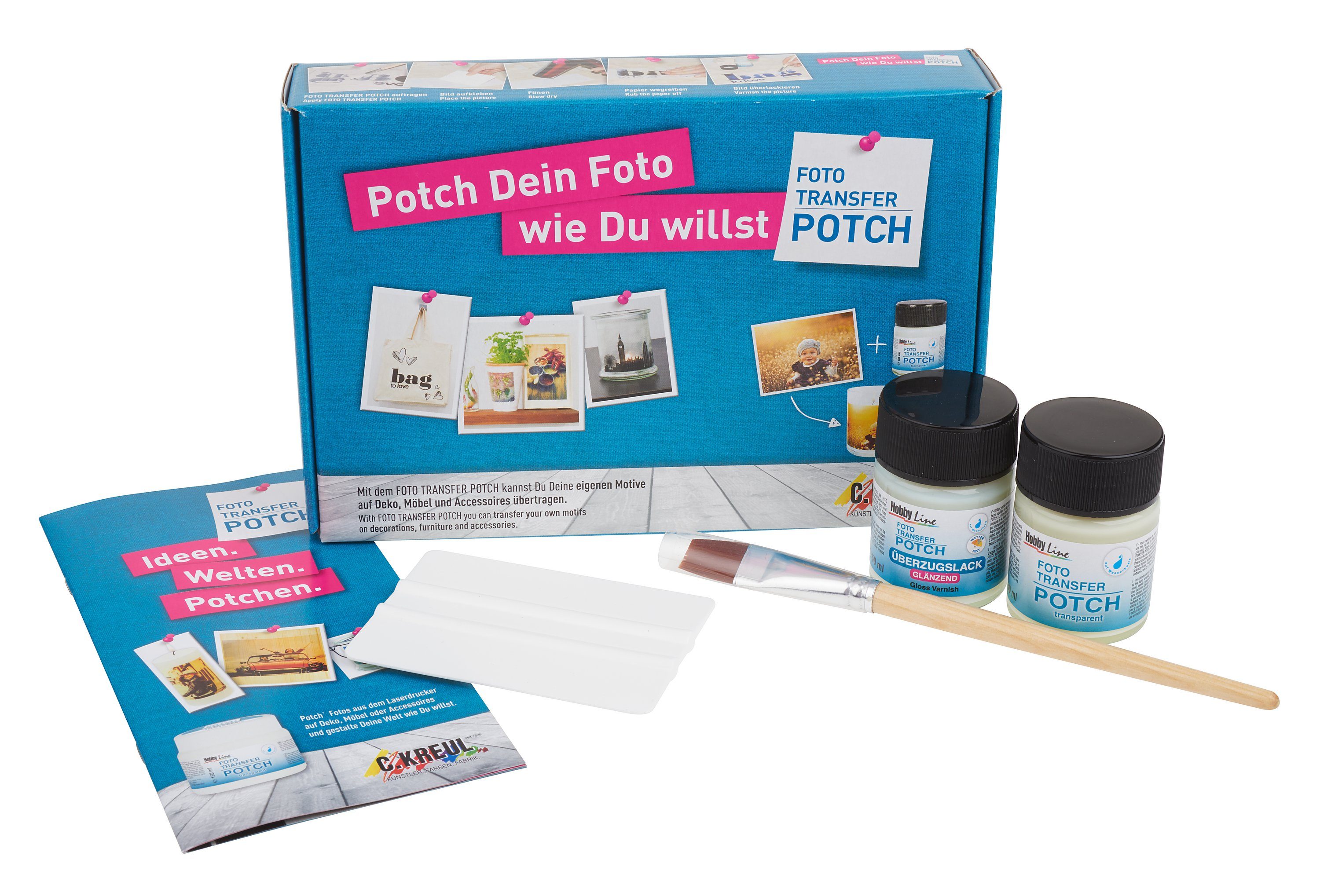 Kreul Bastelfarbe Foto Transfer Potch-Set, 5 Teile