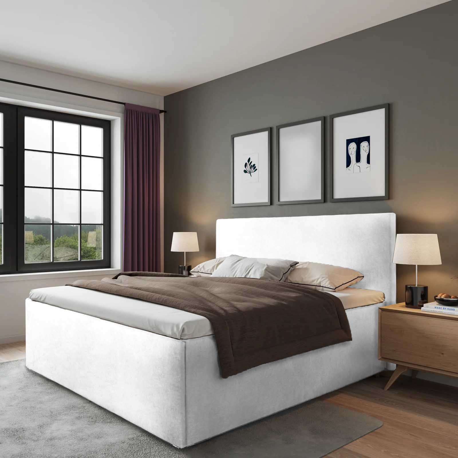 Halmon Schlafkomfort Betten Polsterbett Gent (Mit Stauraum unter der Liegef günstig online kaufen