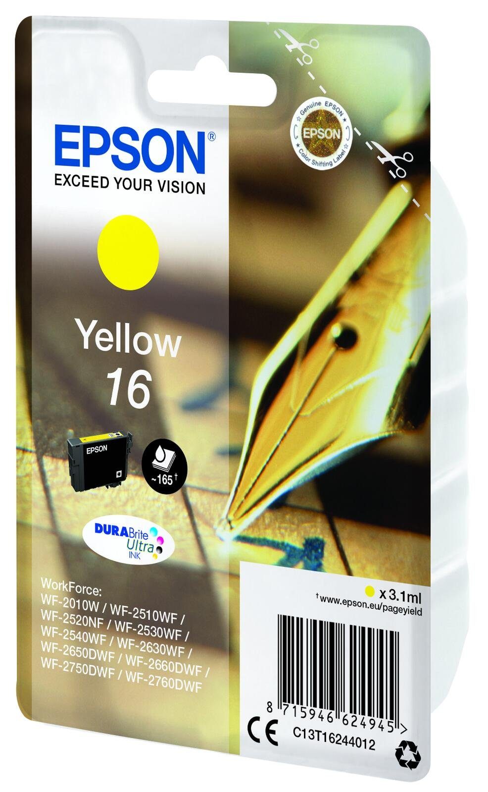 Thumbnail - Epson Epson 16 Füller Druckerpatrone gelb Tintenpatrone