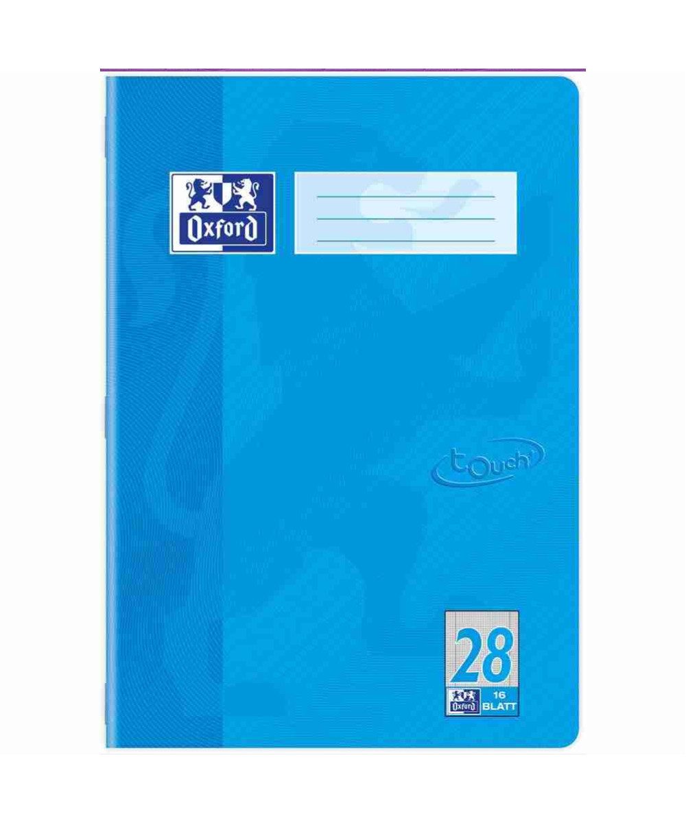 OXFORD Schulheft Oxford Schulheft A4, kariert 16 Blatt, Optik Paper Hoher Schreibkomfort, hohe Reißfestigkeit