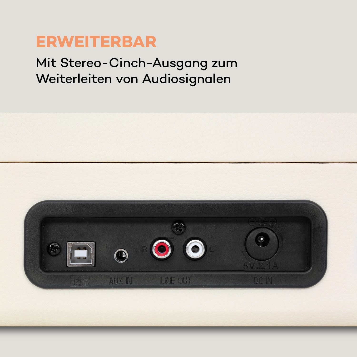 Auna Peggy Sue Plattenspieler (Riemenantrieb, Schallplattenspieler Retro mit Lautsprecher Vinyl Plattenspieler)