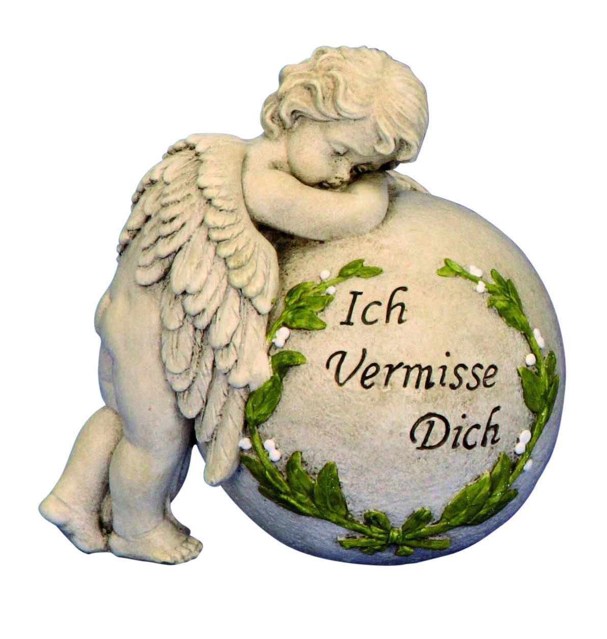 MF Gartenfigur Engel auf Kugel Ich günstig online kaufen