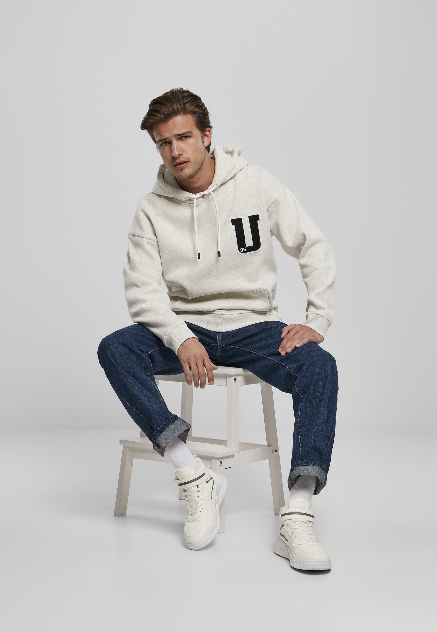 Oversized Patch URBAN CLASSICS Männer (1-tlg) Hoody Frottee Sweater
