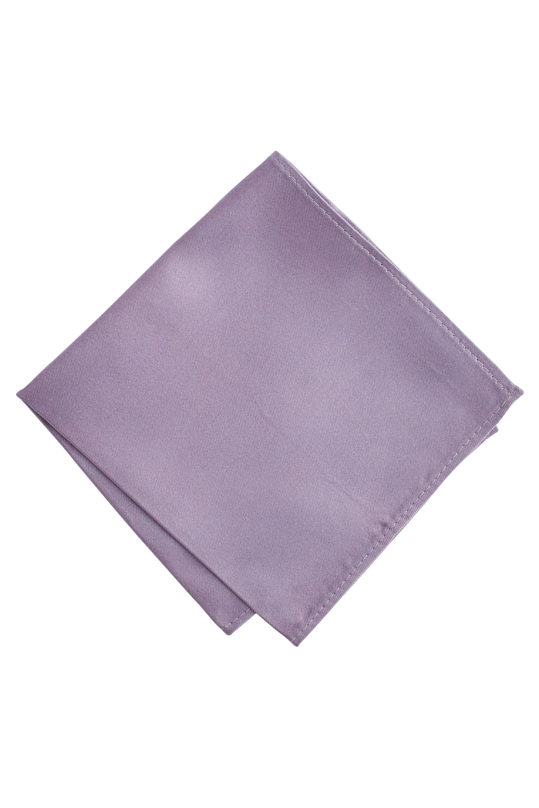 Next Einstecktuch und Ansteckblume Set, (1-St) Einstecktuch Quadratisches Purple im