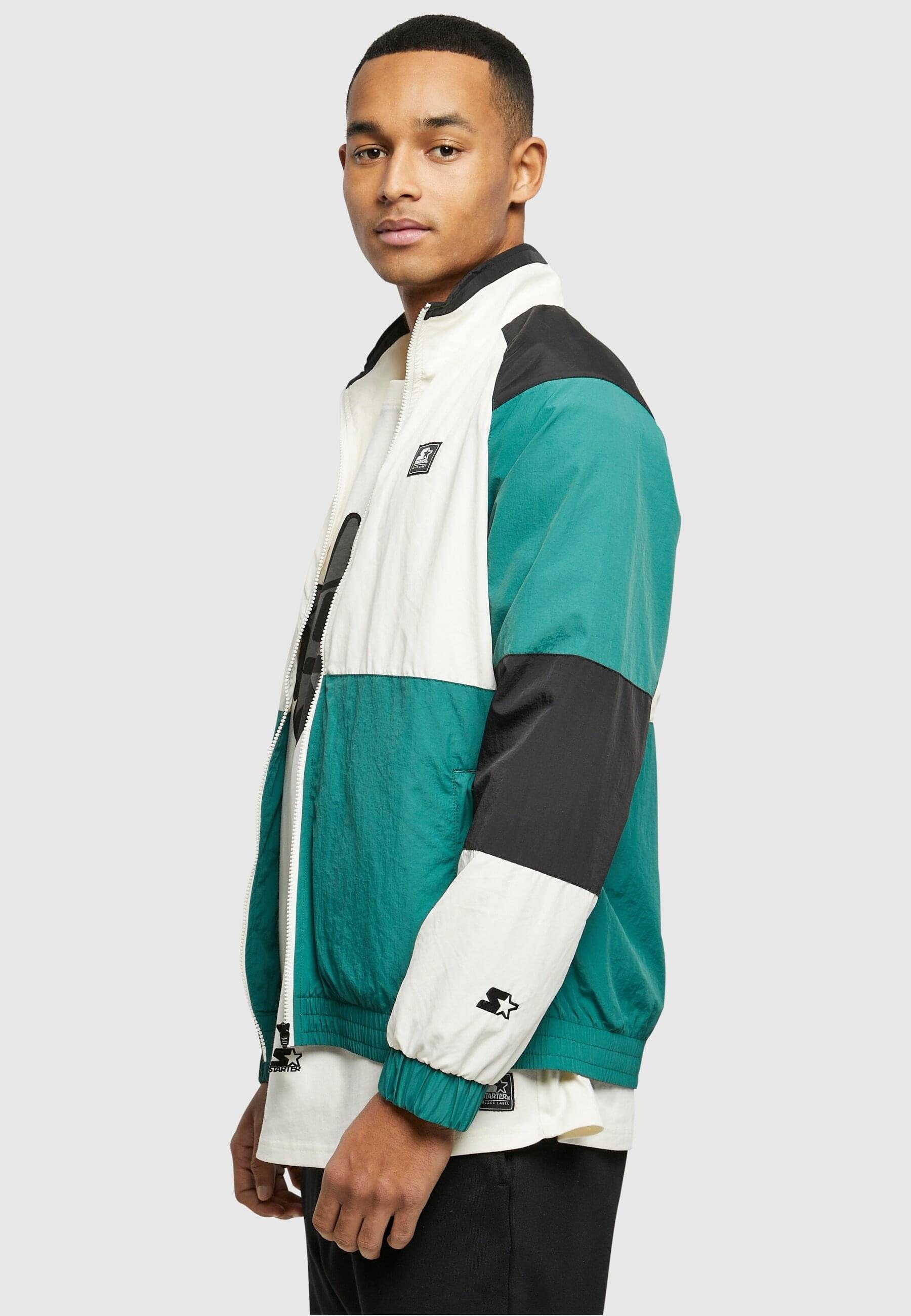 palewhite/darkfreshgreen/black Retro Herren Blouson Starter Block Color Starter Jacket (1-St)