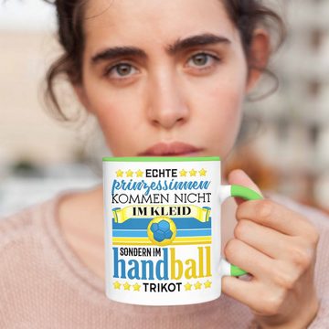 Trendation Tasse Handball Geschenk Frauen Tasse Spruch Handball-Spielerin Geschenkidee