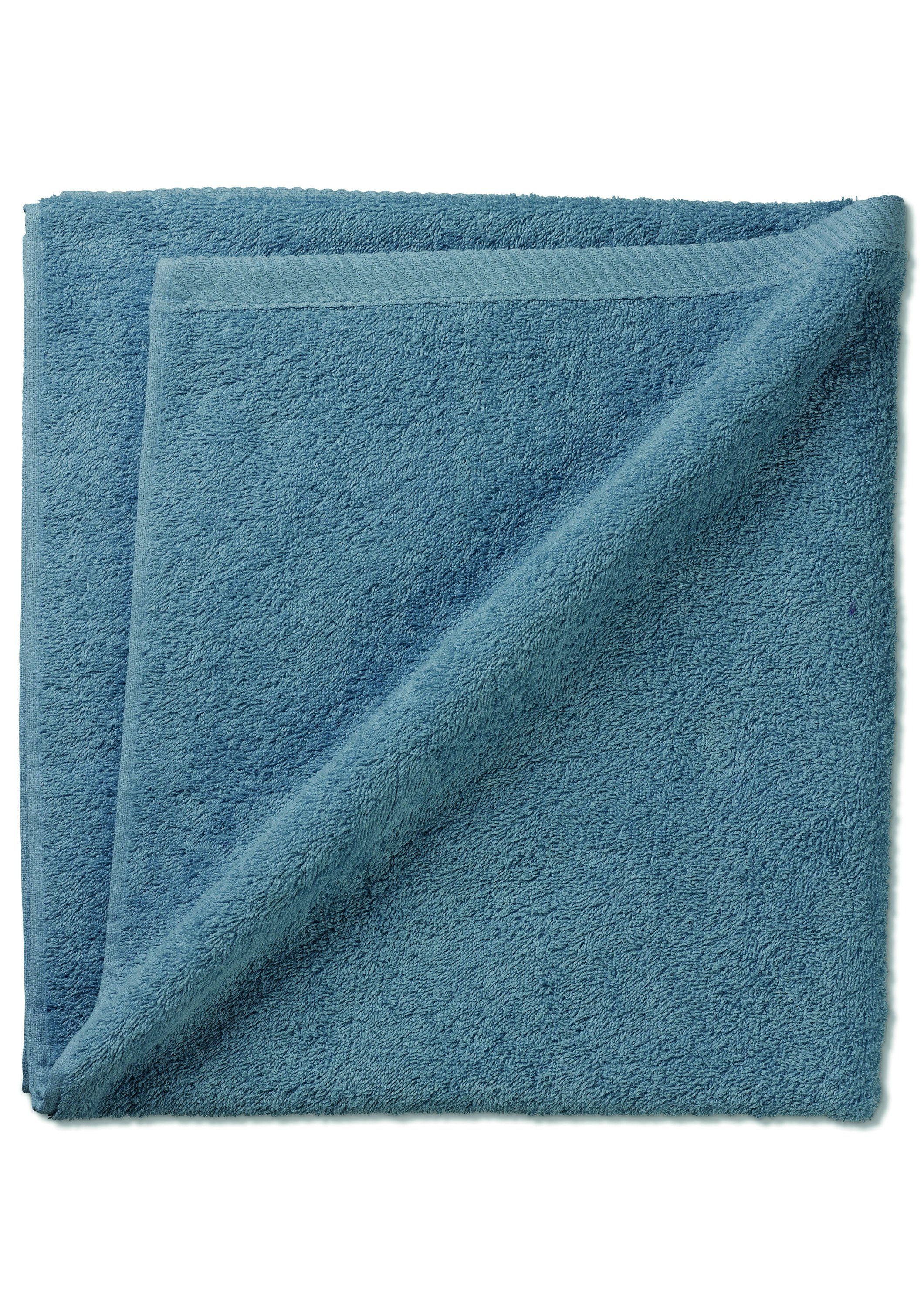 LADESSA, kela rechteckig Handtuch Serie (1-St), rauchblau, Baumwolle Handtuch kela