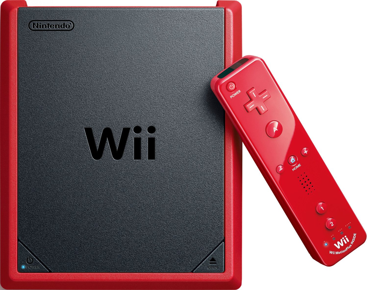 Nintendo Wii Mini [inkl. Remote Plus und Nunchuk] rot