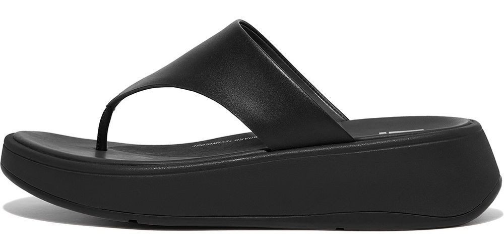 Fitflop F-Mode Leather Flatform Toe-Post Sandals Sandale günstig online kaufen