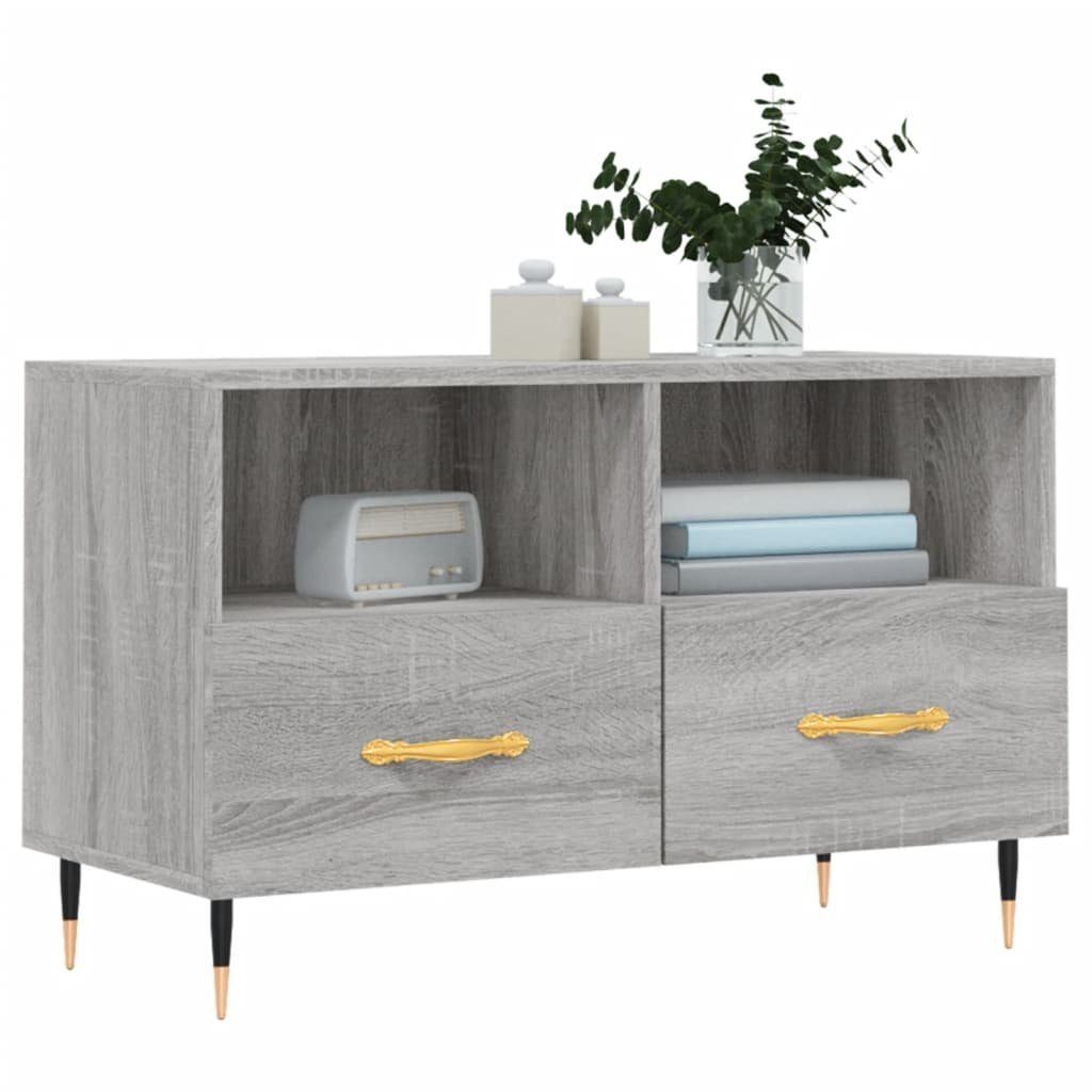 TV-Schrank Sonoma furnicato cm Grau 80x36x50 Holzwerkstoff