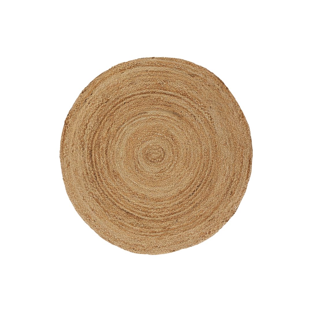 Elegant Floors Teppich Jute Natur, rund, Höhe: 9 mm, handgewebt, Rund, Höhe: 9 mm, Weiche Haptik, pflegeleicht und für Fußbodenheizung geeignet – Bild 2 von 5