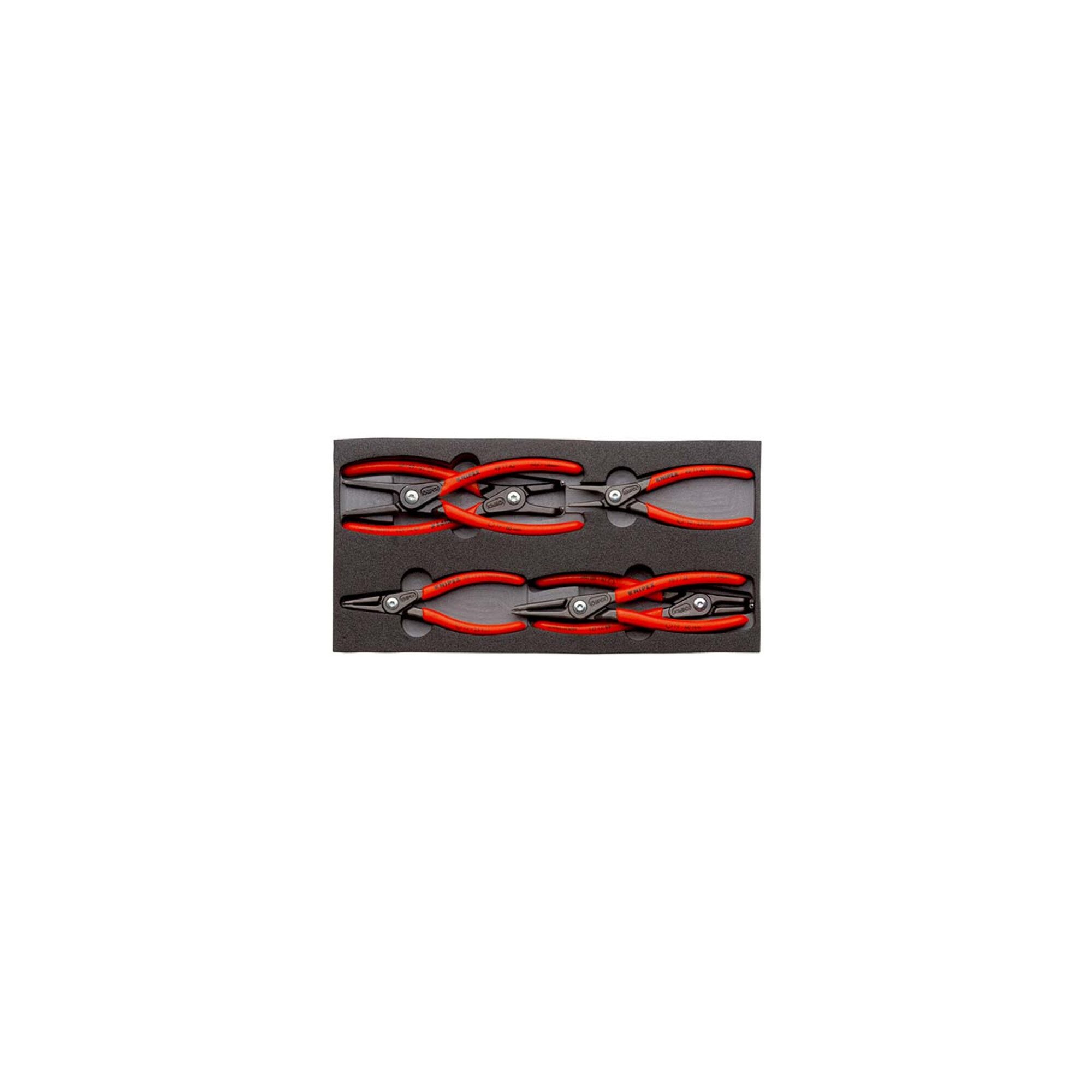 Knipex Zangenset KNIPEX 00 20 01 V02 Präzisions-Sicherungsringzangen-Set in Schaumstoff
