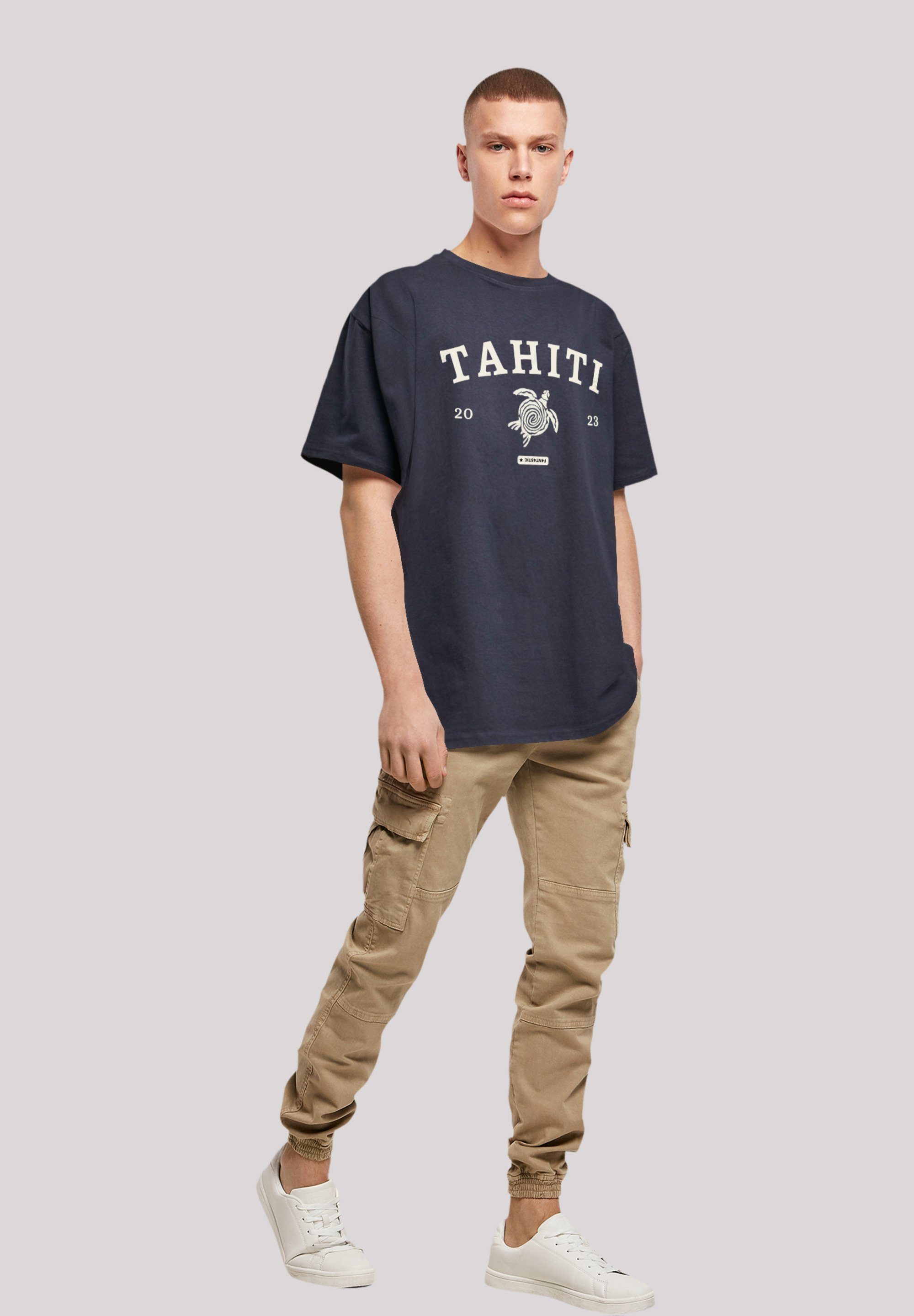 Print F4NT4STIC T-Shirt Tahiti navy
