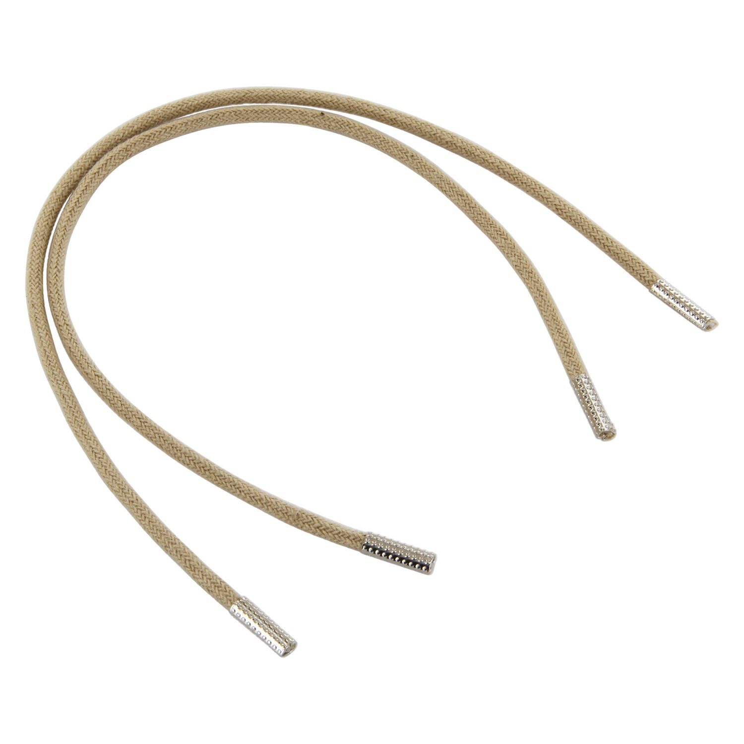 Rema Schnürsenkel Rema Schnürsenkel Creme - rund - ca. 2,5 mm dünn für Sie nach Wunschlänge geschnitten und mit Metallenden versehen