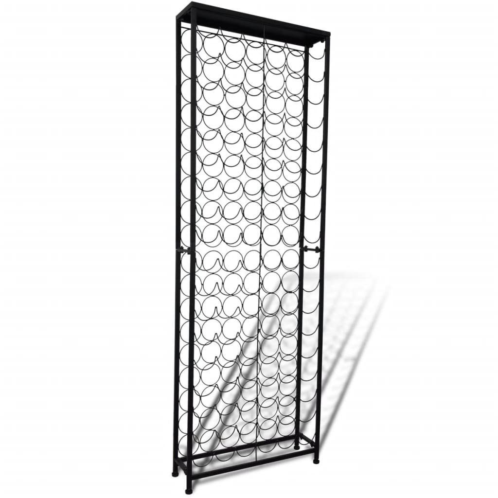 vidaXL Weinregal NA Weinregal für 108 Flaschen aus pulverbeschichtetem Metall 65x24x191
