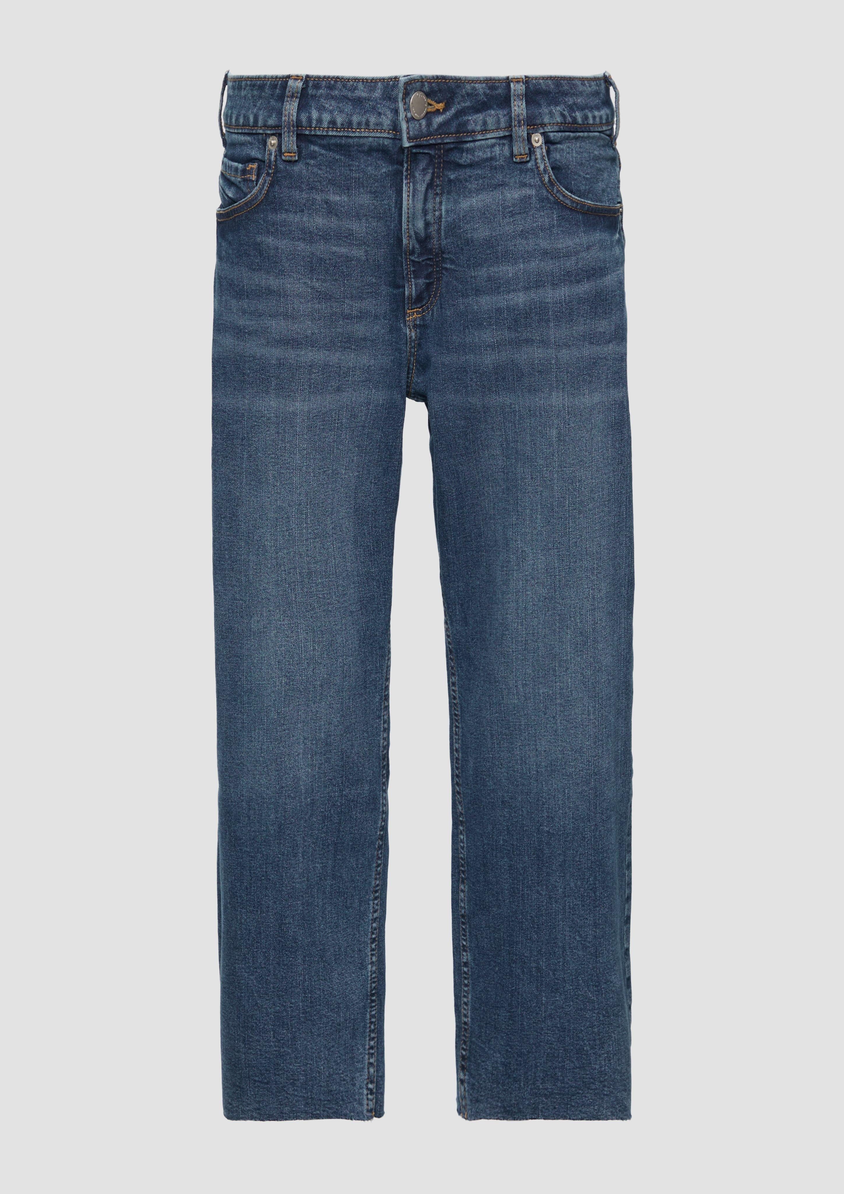 Bequeme Jeans Cropped-Jeans / Slim Fit / Mid Rise / Straight Leg