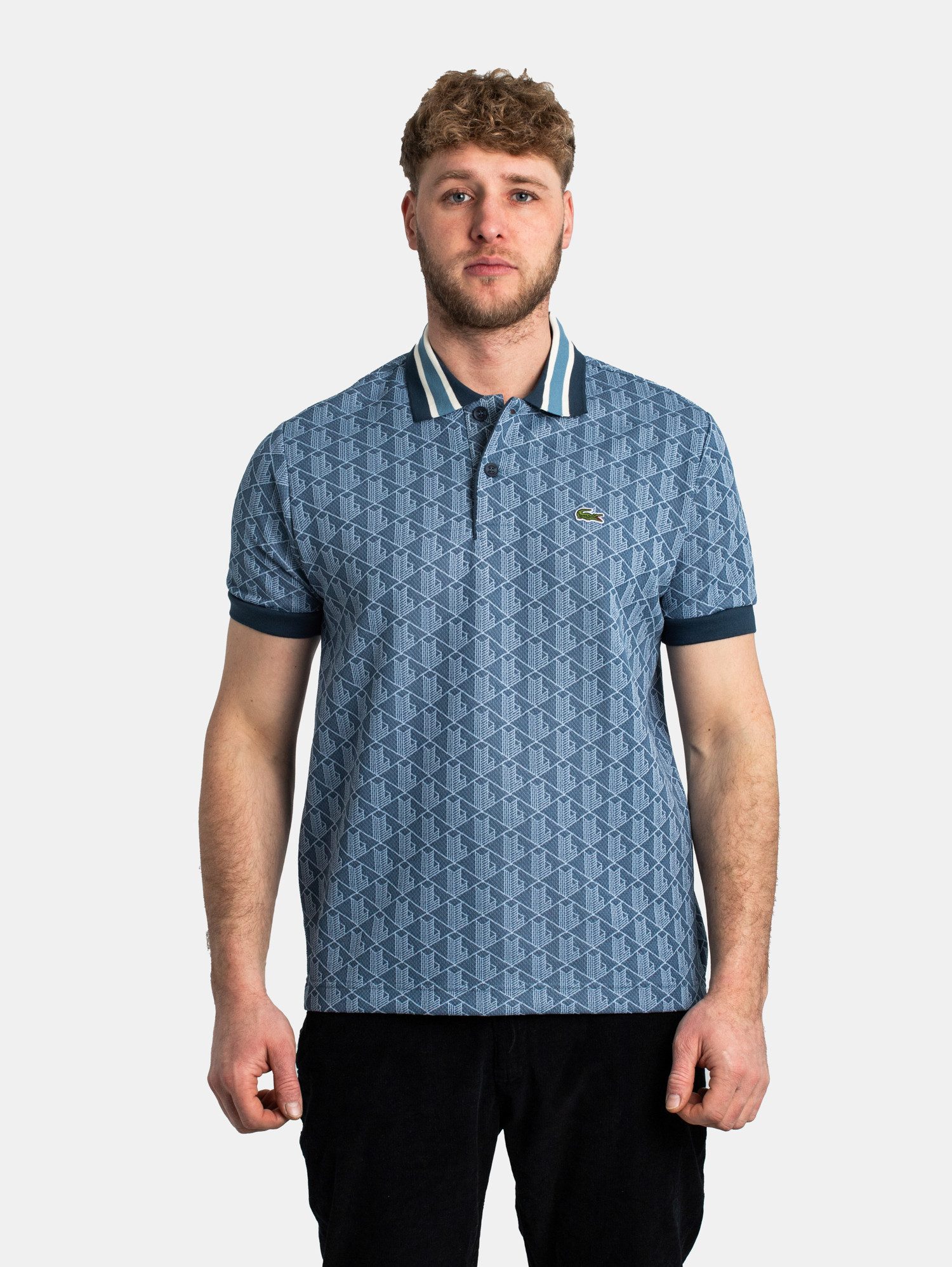 Lacoste Poloshirt Lacoste Classic Fit Monogramm günstig online kaufen
