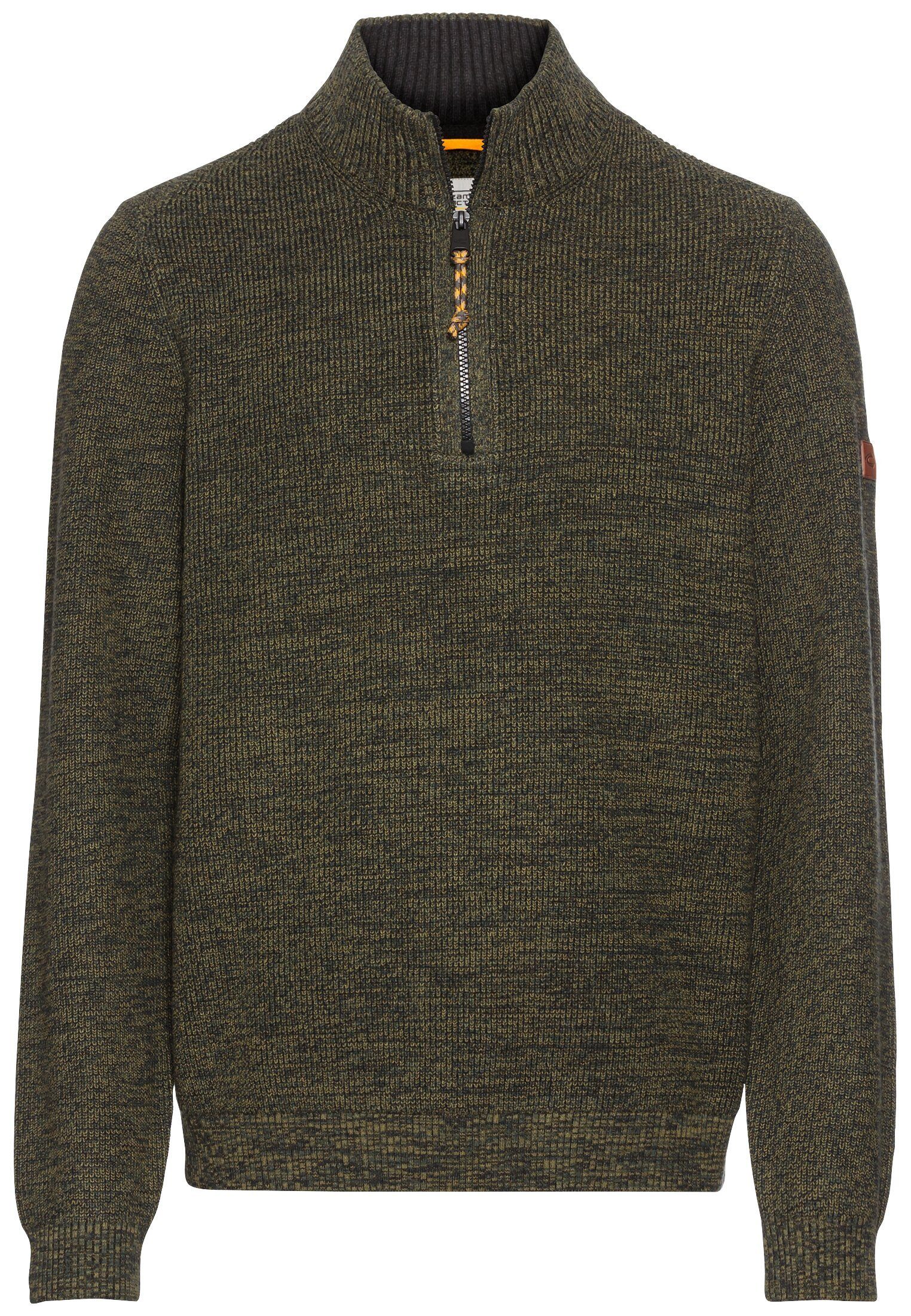 camel active Strickpullover Stricktroyer aus Baumwollmix günstig online kaufen