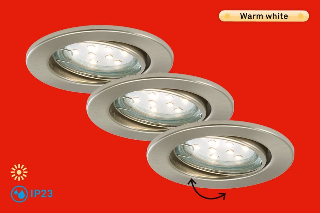 Briloner Leuchten LED Einbauleuchte FIT MOVE