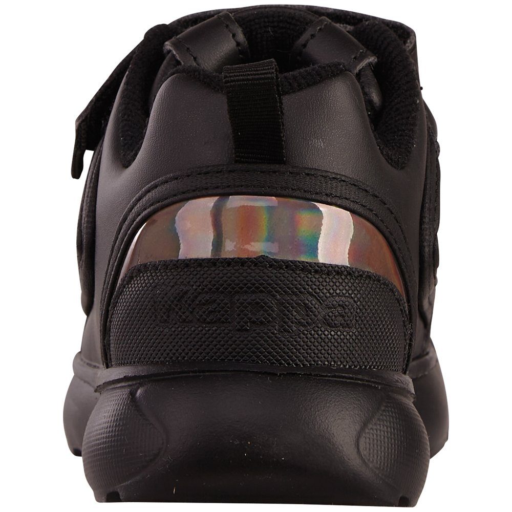 Kappa Sneaker black Details mit irisierenden 