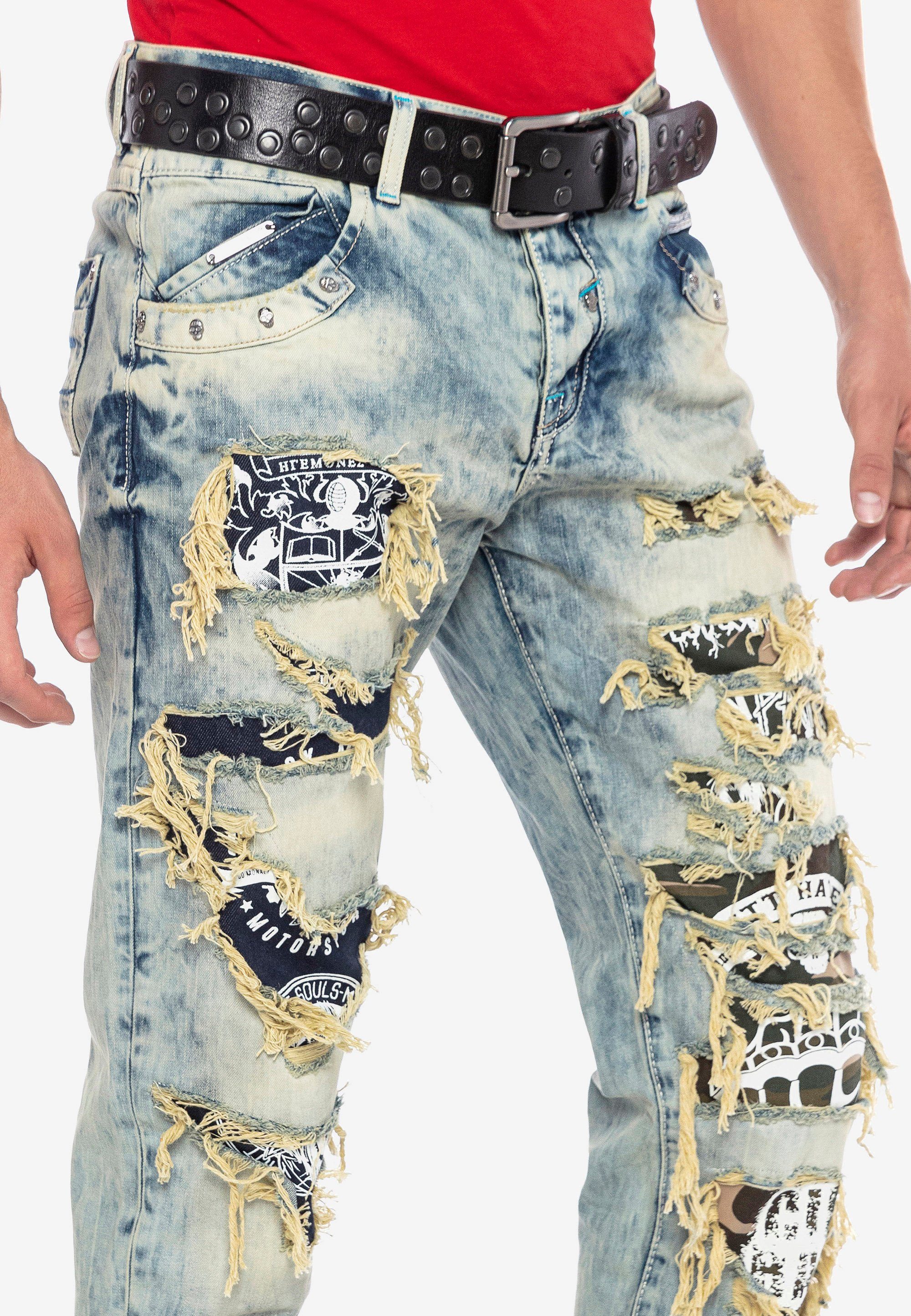 Baxx Bequeme mit Jeans Destroyed-Elementen Cipo &