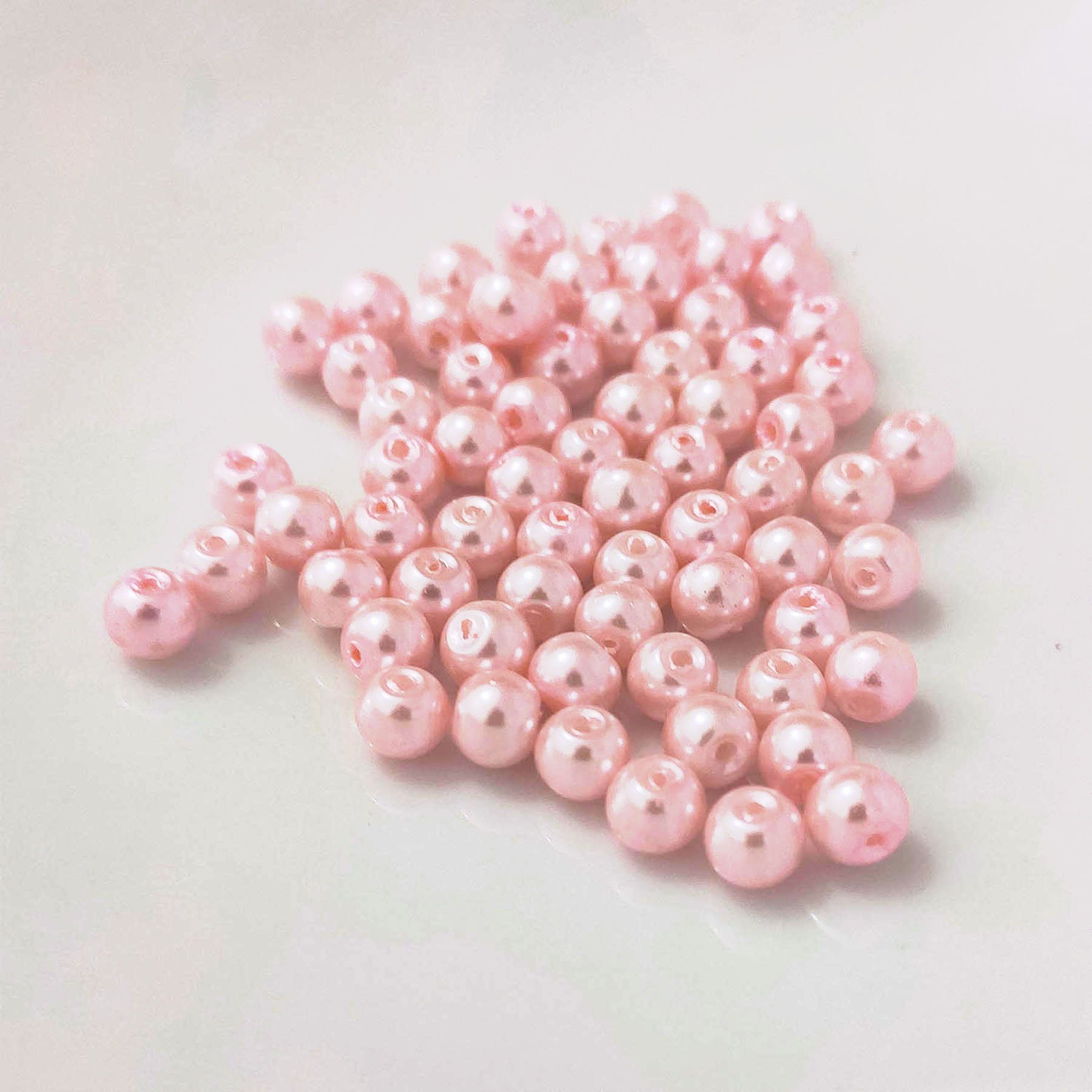 Kopper-24 Ремесленные бусы Glasperlen - Typ 'rund' - 12g - 2 mm - Rosa hell