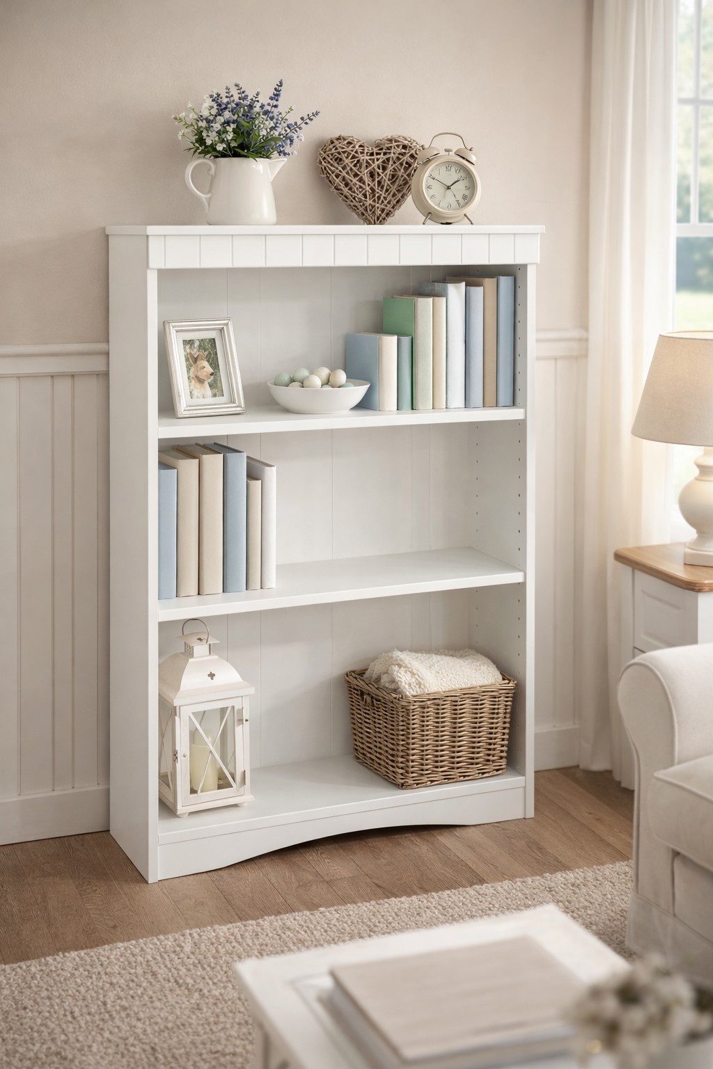 bv-vertrieb Aktenschrank Aktenschrank Büroschrank Mehrzweckschrank Landhausstil weiss