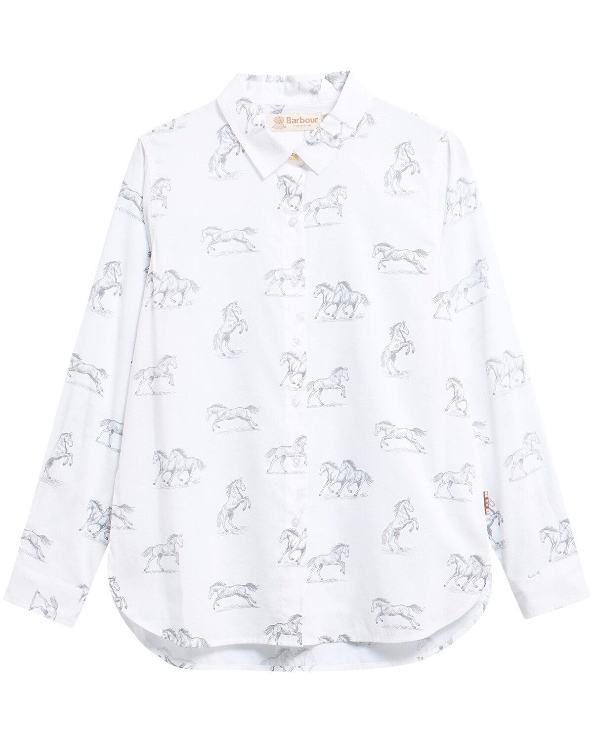 Barbour Hemdbluse Bluse Safari Pferd