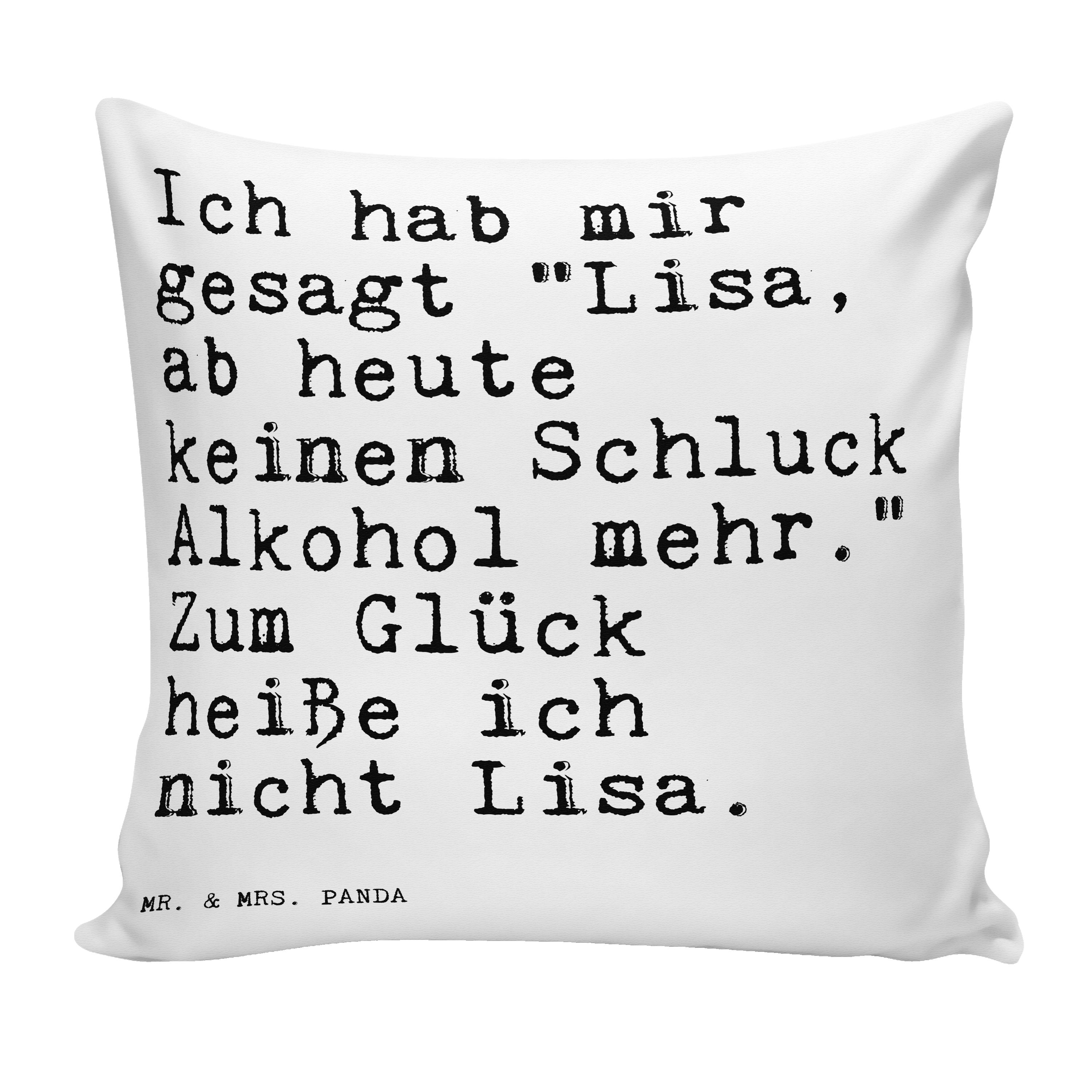 Mr. & Mrs. Panda Dekokissen »Ich hab mir gesagt... Weiß Weisheit